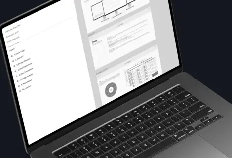 A laptop with a black keyboard, displaying a flat panel screen and equipped with a touchpad. The scene is set indoors, showcasing the device as an electronic gadget suitable for personal and office use